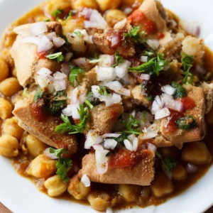 Samosa Chole Chat