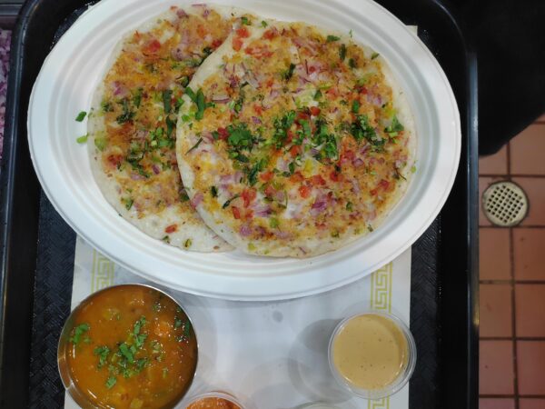 Tomato Onion Chilli Uttappam