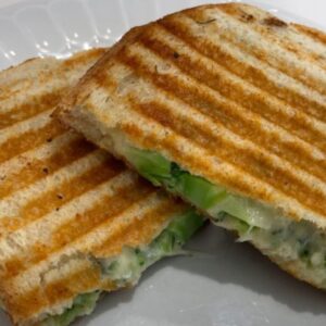 Grilled Sourdough Vegan Vegetable Panini Sandwich